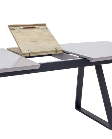 Стол обеденный Stool group Детройт, раскладной, 160-200х90, серый
