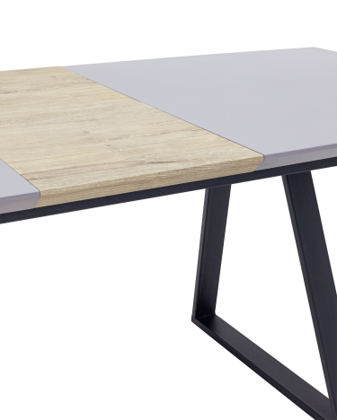 Стол обеденный Stool group Детройт, раскладной, 160-200х90, серый