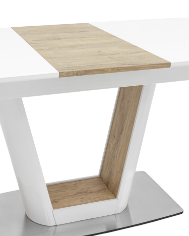 Стол обеденный раскладной Stool group Атланта 160-200х90 Белый