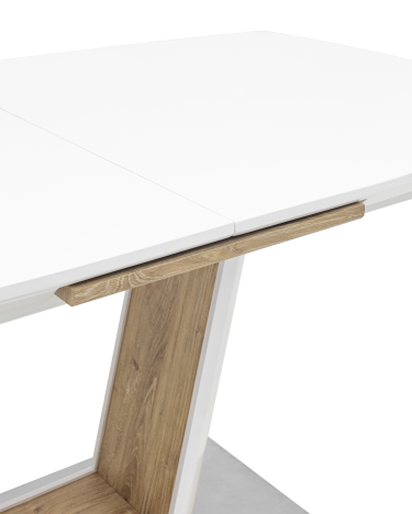Стол обеденный раскладной Stool group Атланта 160-200х90 Белый