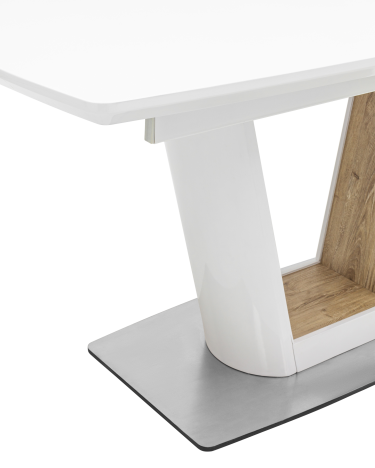 Стол обеденный раскладной Stool group Атланта 160-200х90 Белый