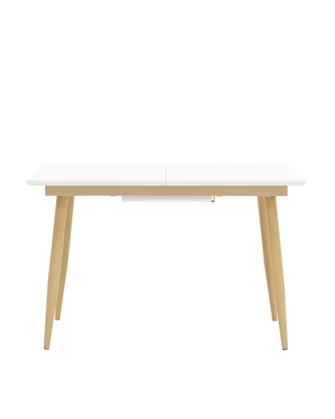 Стол обеденный  Stool group Стокгольм, раскладной, 120-160*80, белый