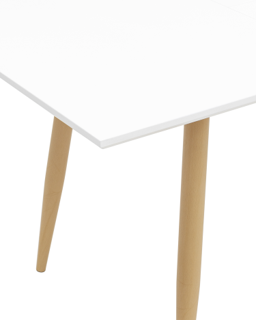Стол обеденный  Stool group Стокгольм, раскладной, 120-160*80, белый
