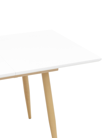 Стол обеденный  Stool group Стокгольм, раскладной, 120-160*80, белый