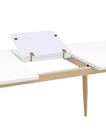 Стол обеденный  Stool group Стокгольм, раскладной, 120-160*80, белый
