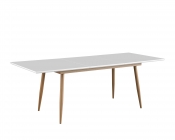 Стол обеденный Stool group Стокгольм, раскладной, 160-220*90, белый
