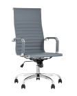 Кресло руководителя Stool group TopChairs City Серое