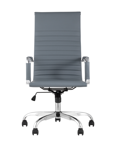 Кресло руководителя Stool group TopChairs City Серое
