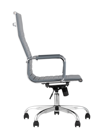 Кресло руководителя Stool group TopChairs City Серое