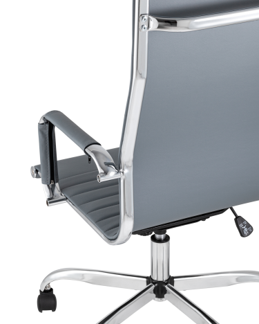 Кресло руководителя Stool group TopChairs City Серое