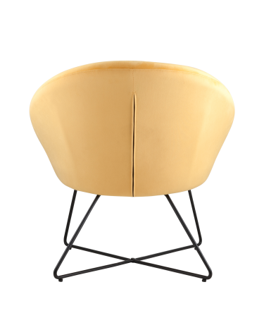 Кресло Stool group Колумбия, вельвет, оранжевый