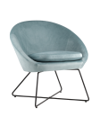 Кресло Stool group Колумбия, вельвет, пыльно-голубой