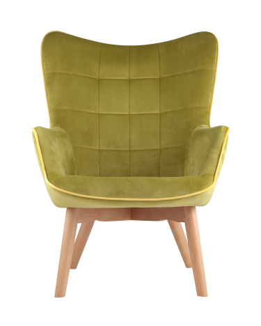 Кресло Stool group Манго, вельвет, оливковый