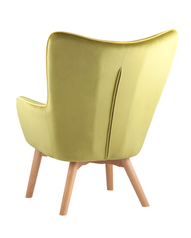 Кресло Stool group Манго, вельвет, оливковый