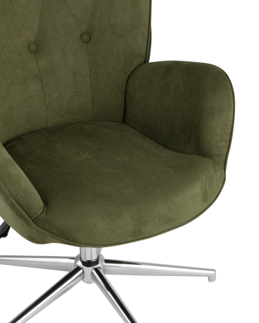 Кресло Stool group Филадельфия регулируемое, замша, хаки