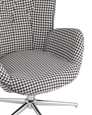 Кресло Stool group Филадельфия регулируемое, черно-белое