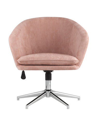Кресло Stool group Харис регулируемое, замша, пыльно-розовый