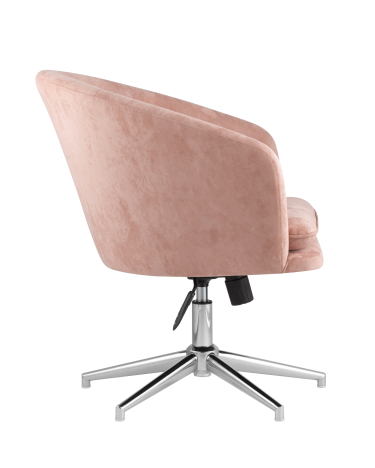 Кресло Stool group Харис регулируемое, замша, пыльно-розовый