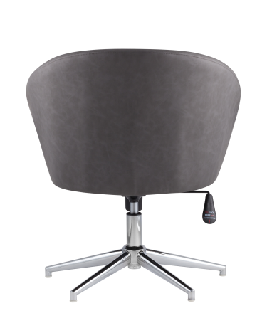 Кресло Stool group Харис регулируемое, экокожа серый