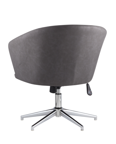 Кресло Stool group Харис регулируемое, экокожа серый