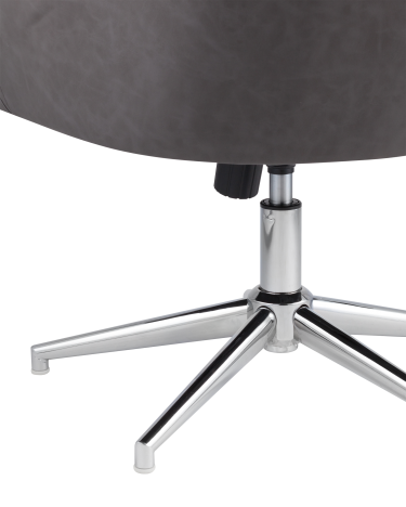 Кресло Stool group Харис регулируемое, экокожа серый