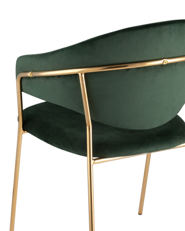 Стул Stool group Эвита, велюр зеленый