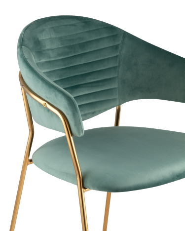 Стул Stool group Эвита, велюр мятный