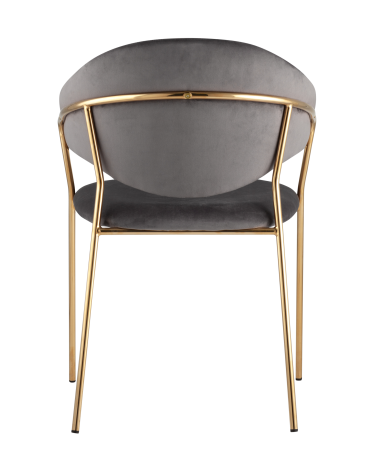 Стул Stool group Эвита, велюр, темно-серый