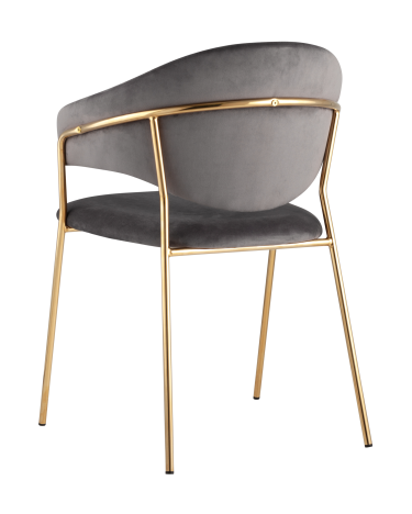 Стул Stool group Эвита, велюр, темно-серый