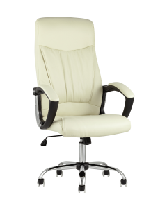 Кресло руководителя Stool group TopChairs Tower Бежевое