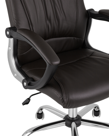 Кресло руководителя Stool group TopChairs Tower Коричневое