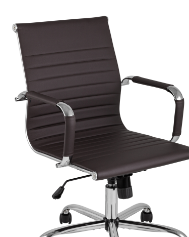 Кресло офисное Stool group TopChairs City S Коричневое