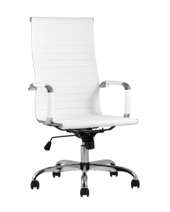 Кресло руководителя Stool group TopChairs City Белое