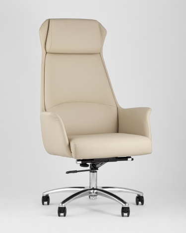 Кресло руководителя Stool group TopChairs Viking New, бежевое