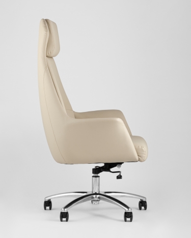 Кресло руководителя Stool group TopChairs Viking New, бежевое