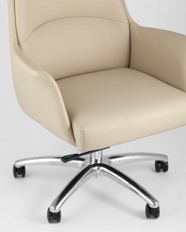 Кресло руководителя Stool group TopChairs Viking New, бежевое