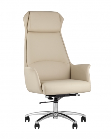 Кресло руководителя Stool group TopChairs Viking New, бежевое