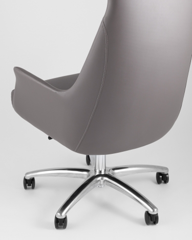 Кресло руководителя Stool group TopChairs Viking New, серое