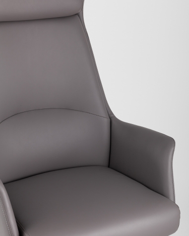 Кресло руководителя Stool group TopChairs Viking New, серое