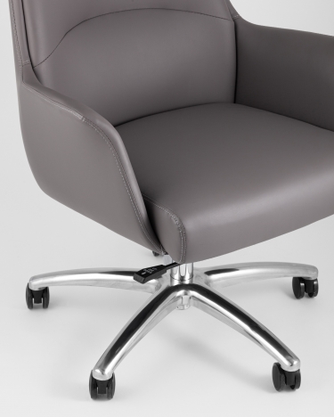 Кресло руководителя Stool group TopChairs Viking New, серое