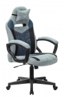 Кресло игровое Бюрократ VIKING 6 KNIGHT BL FABRIC Синий