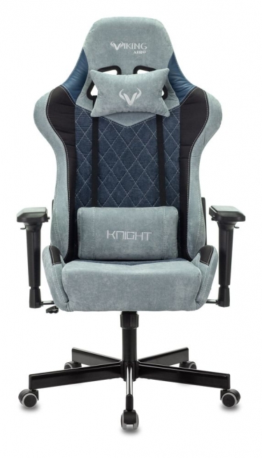 Кресло игровое Бюрократ VIKING 7 KNIGHT BL FABRIC Синий