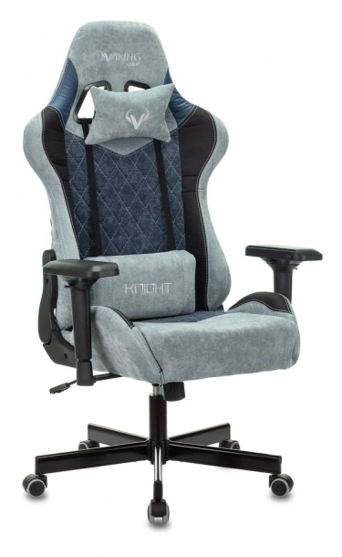 Кресло игровое Бюрократ VIKING 7 KNIGHT BL FABRIC Синий