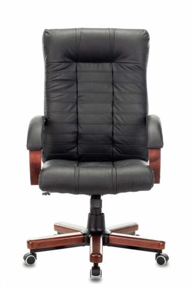 Кресло руководителя Бюрократ KB-10WALNUT/B/LEATH