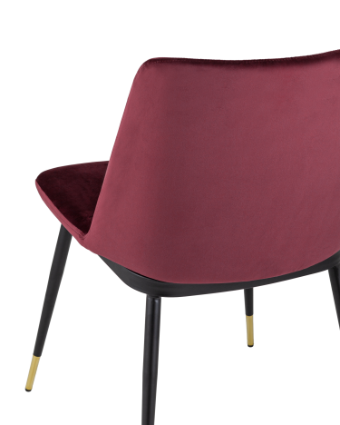 Стул Stool group Мелисса велюр Бордовый