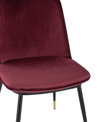 Стул Stool group Мелисса велюр Бордовый