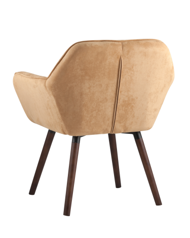 Кресло Stool group Брайан, замша, бежевый