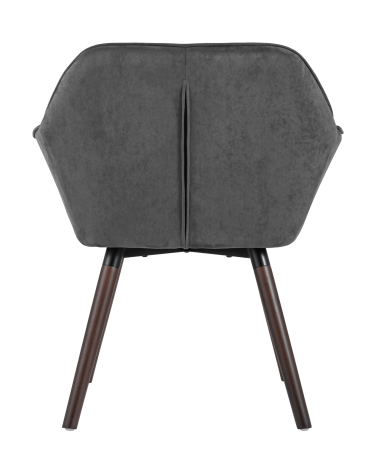 Кресло Stool group Брайан, замша, темно-серый