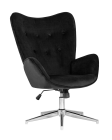 Кресло Stool group Филадельфия регулируемое, велюр, черный