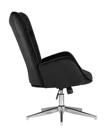 Кресло Stool group Филадельфия регулируемое, велюр, черный